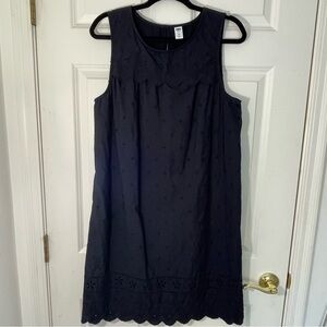 ON Navy Eyelet Dress